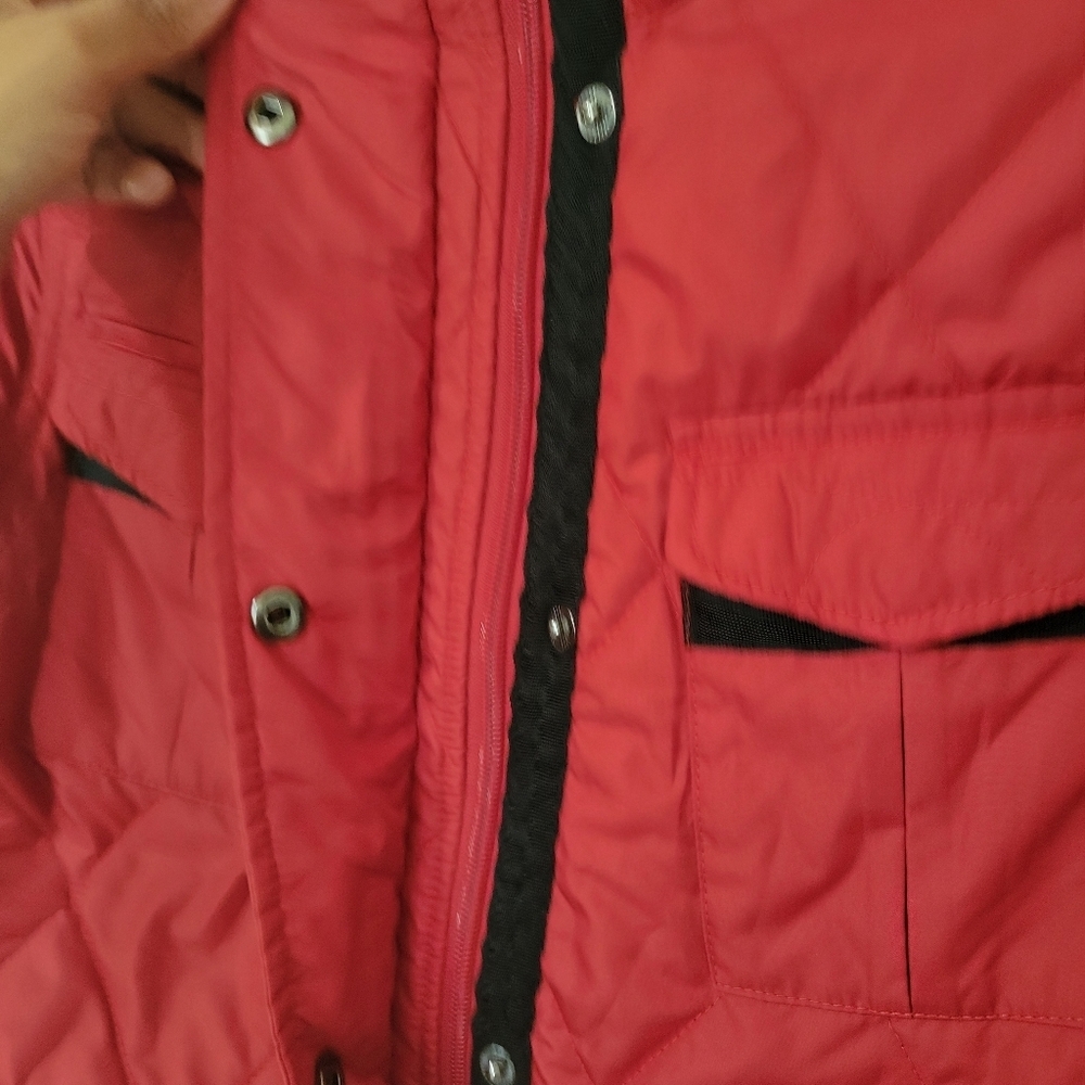 L-RL Women's Red Quilted Jacket - Picture 6 of 16